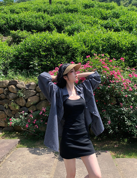Kelly Designs Shirt & Black Dress Set (Instock)