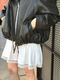 Korean Faux Leather Zip-Up Jacket – Brown (Instock)