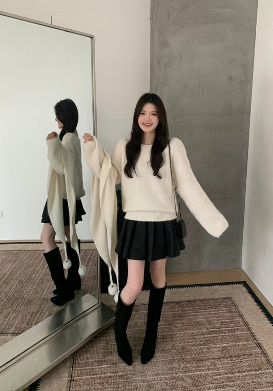 Kelly Designs Sweet White Scarf Set (Instock)