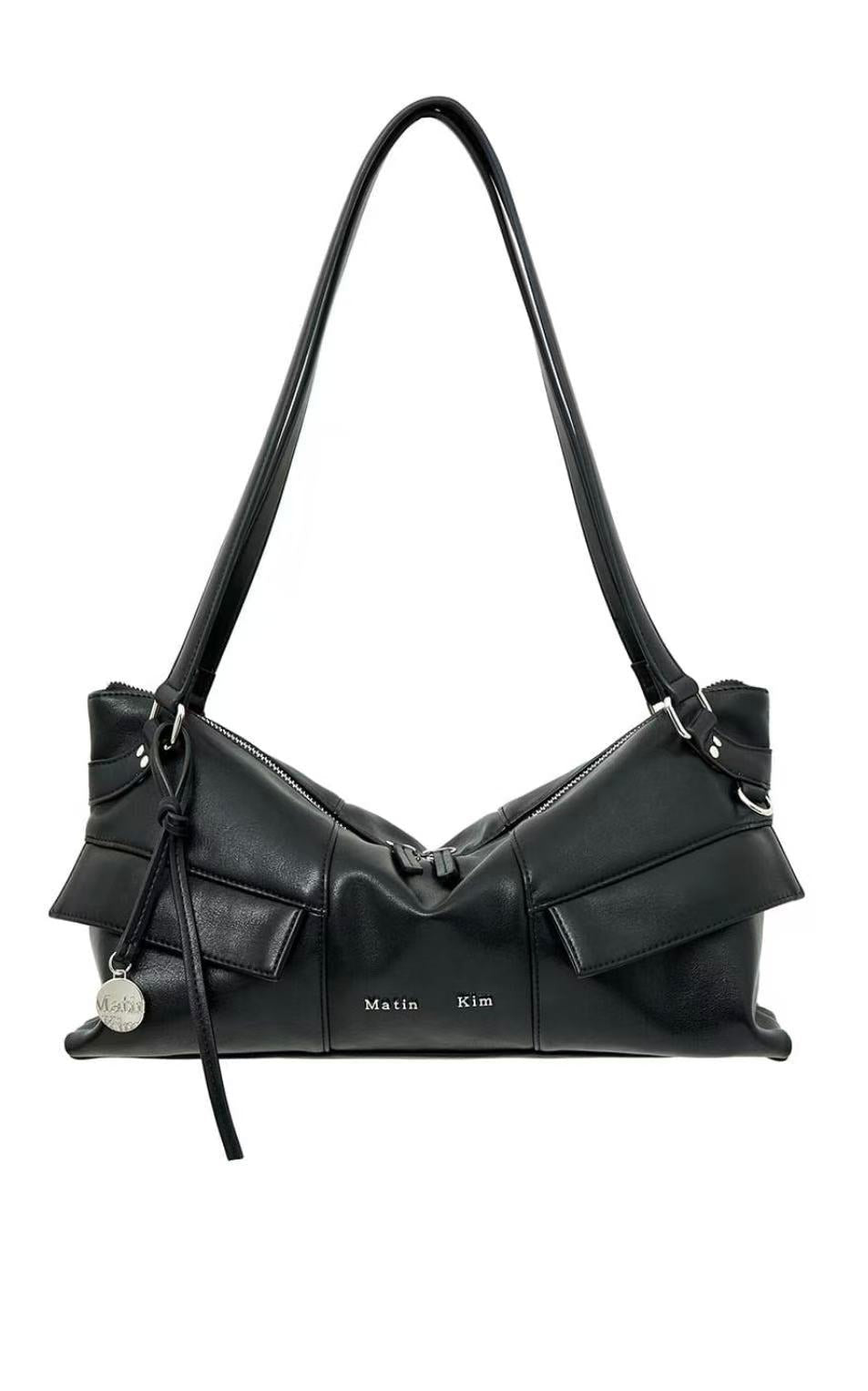 Matin Kim WIDE NEMO SHOULDER BAG IN BLACK (Instock)