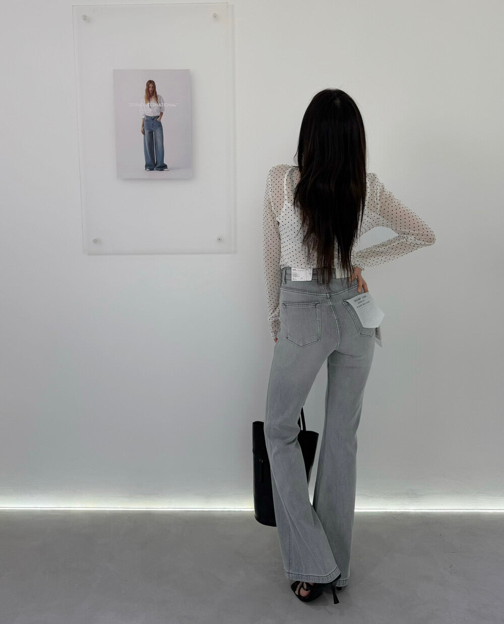 Kelly Designs Four Season Flare Jeans-Gray(Instock)