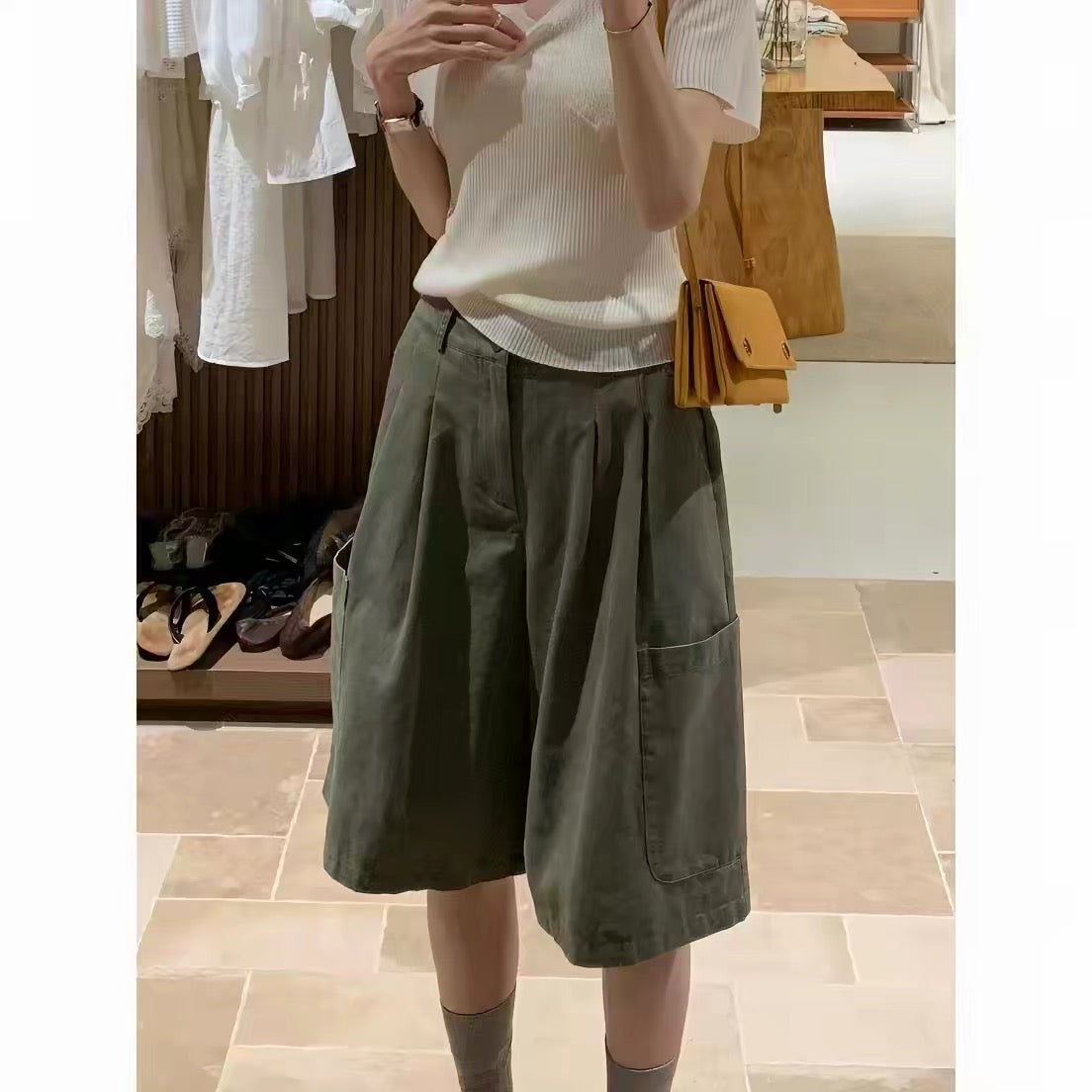 Kelly Designs Half Elasticity Mid Pants (Instock)
