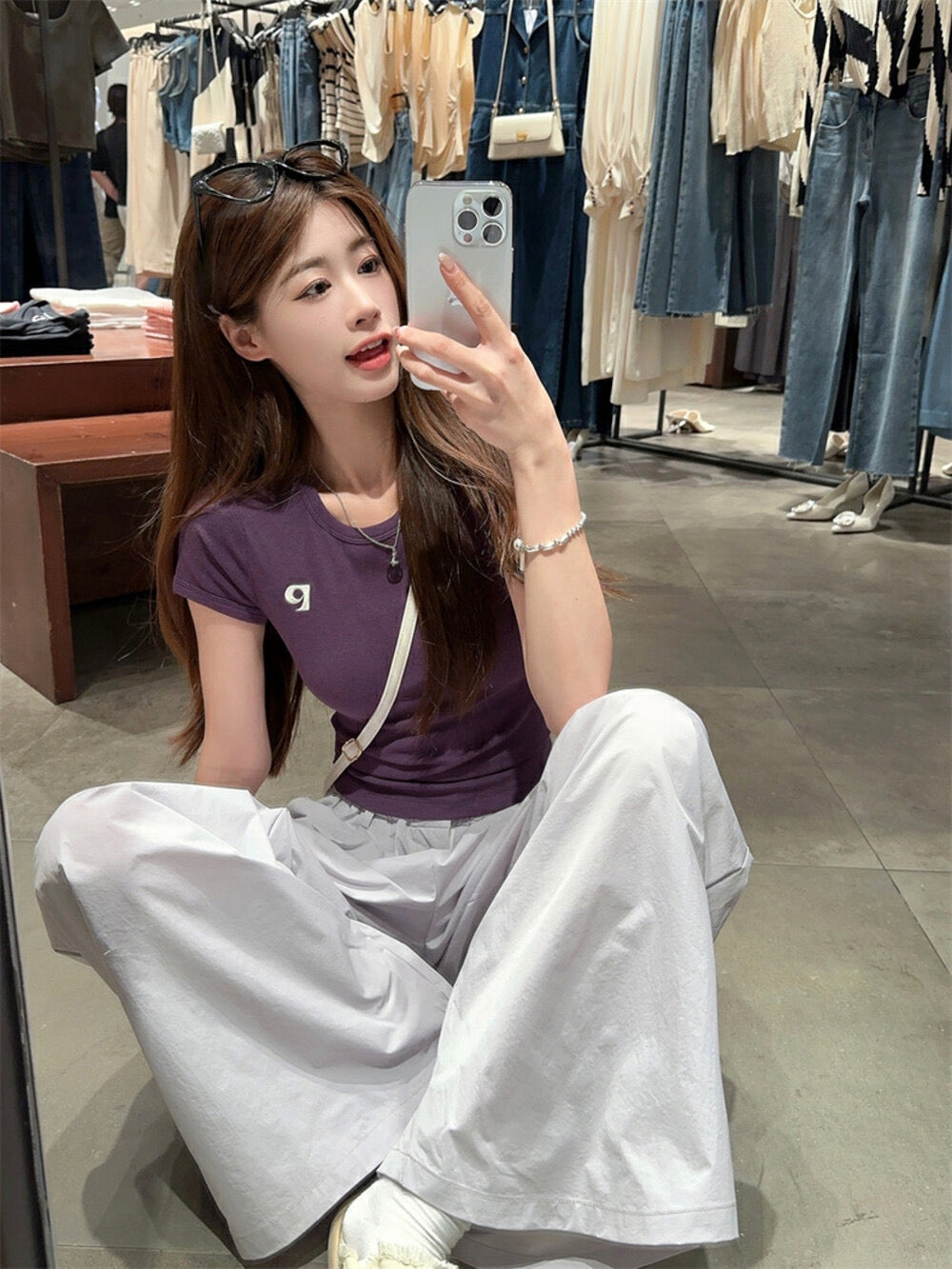 Kelly Designs Purple Tshirt and Pants Set (Instock)