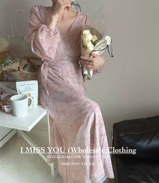 Korean APM Collection I Miss You Pink Dress (Instock)