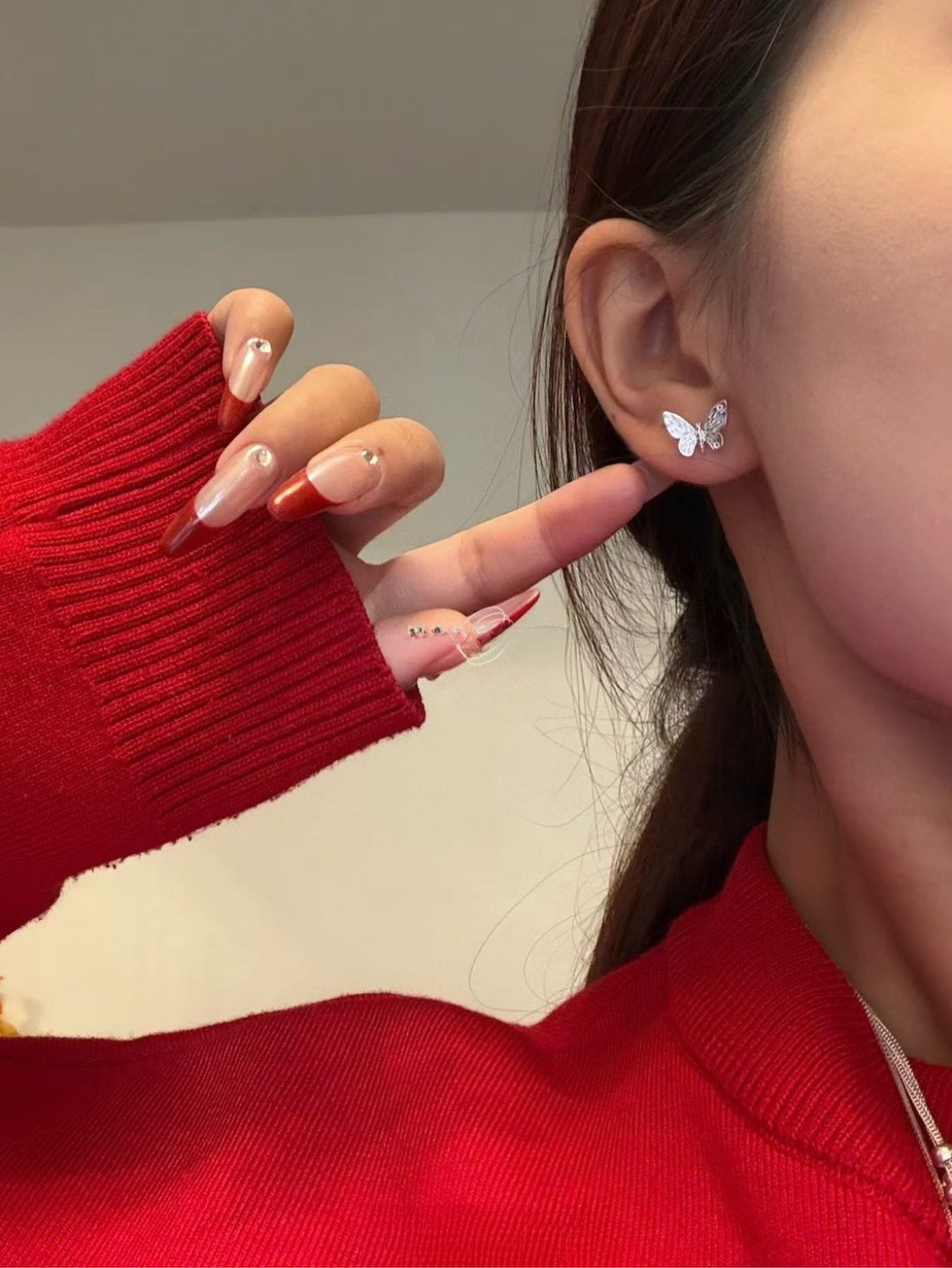 Kelly Designs Sterling Silver Butterfly Stud Earrings (Instock)