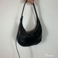 Korean APM Collection BUCKS&LEATHER Black Leather Bag (Preorder)