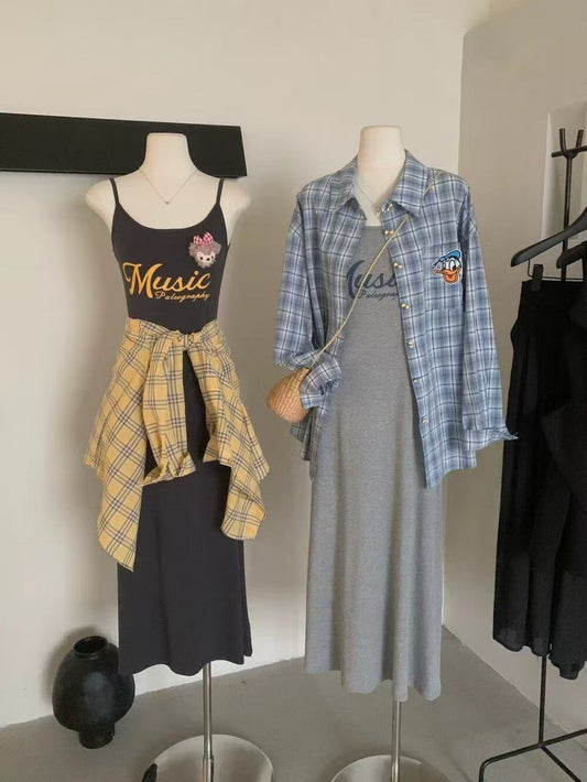 Kelly Designs Two Colors Dress and Blouse Set (Instock)