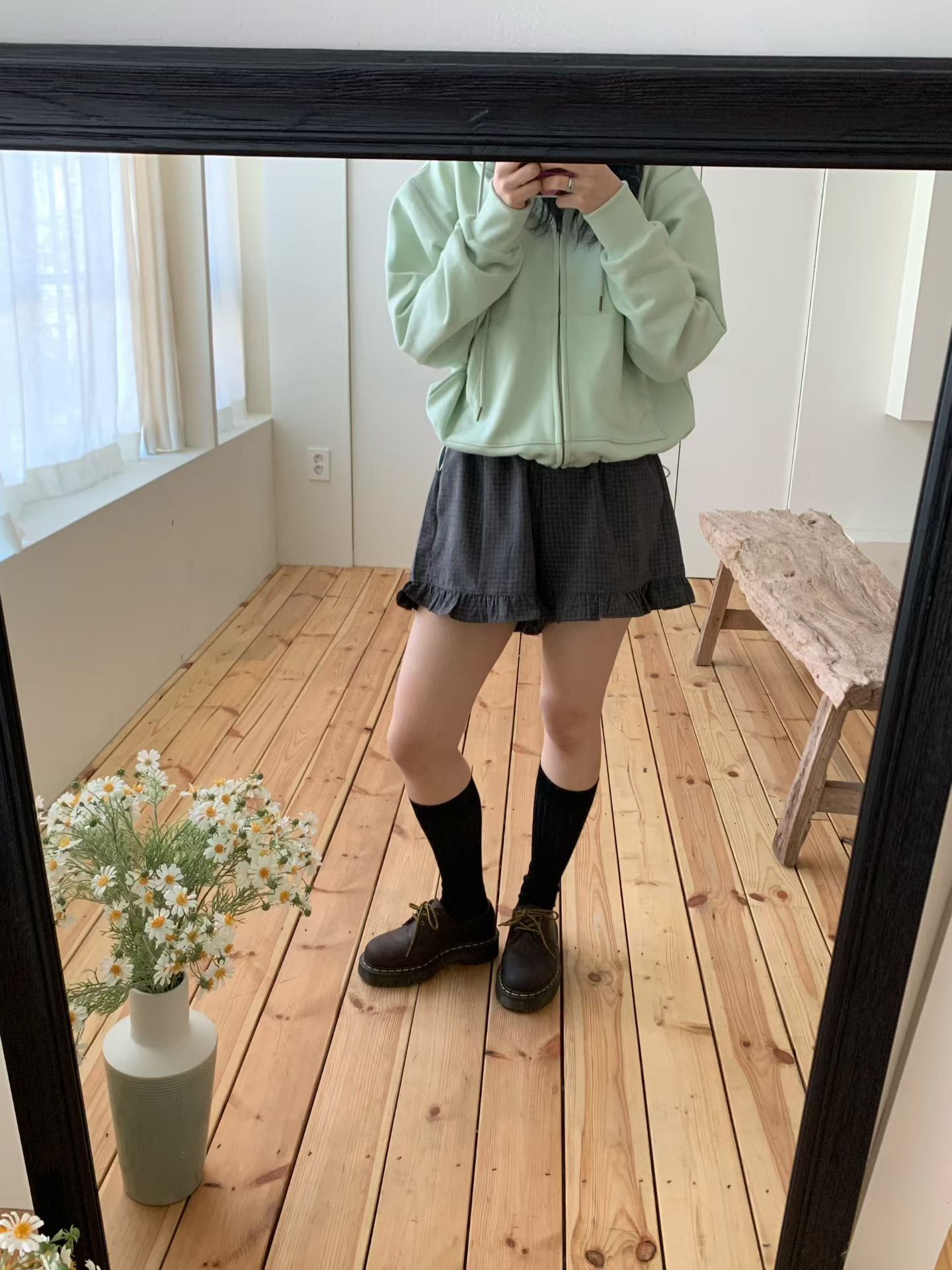 Korean APM Collection Grey Shorts (Instock)