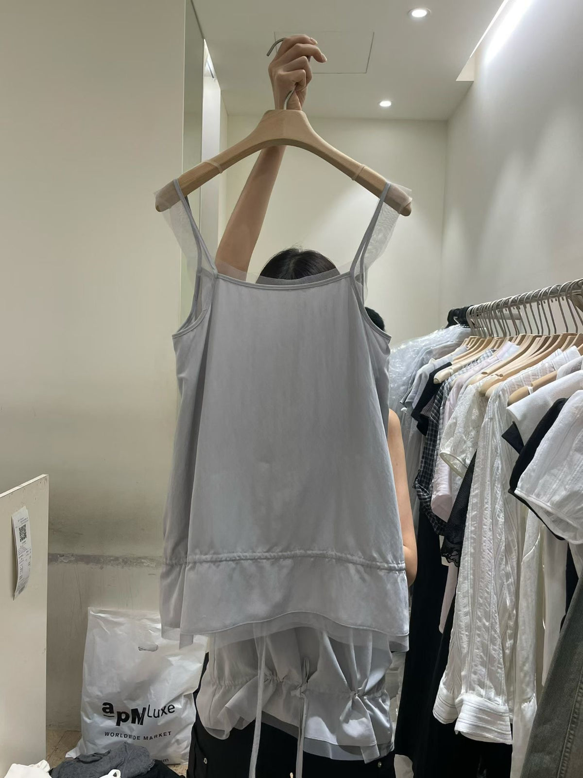 Korean APM Collection Grey Cami Top (Instock)