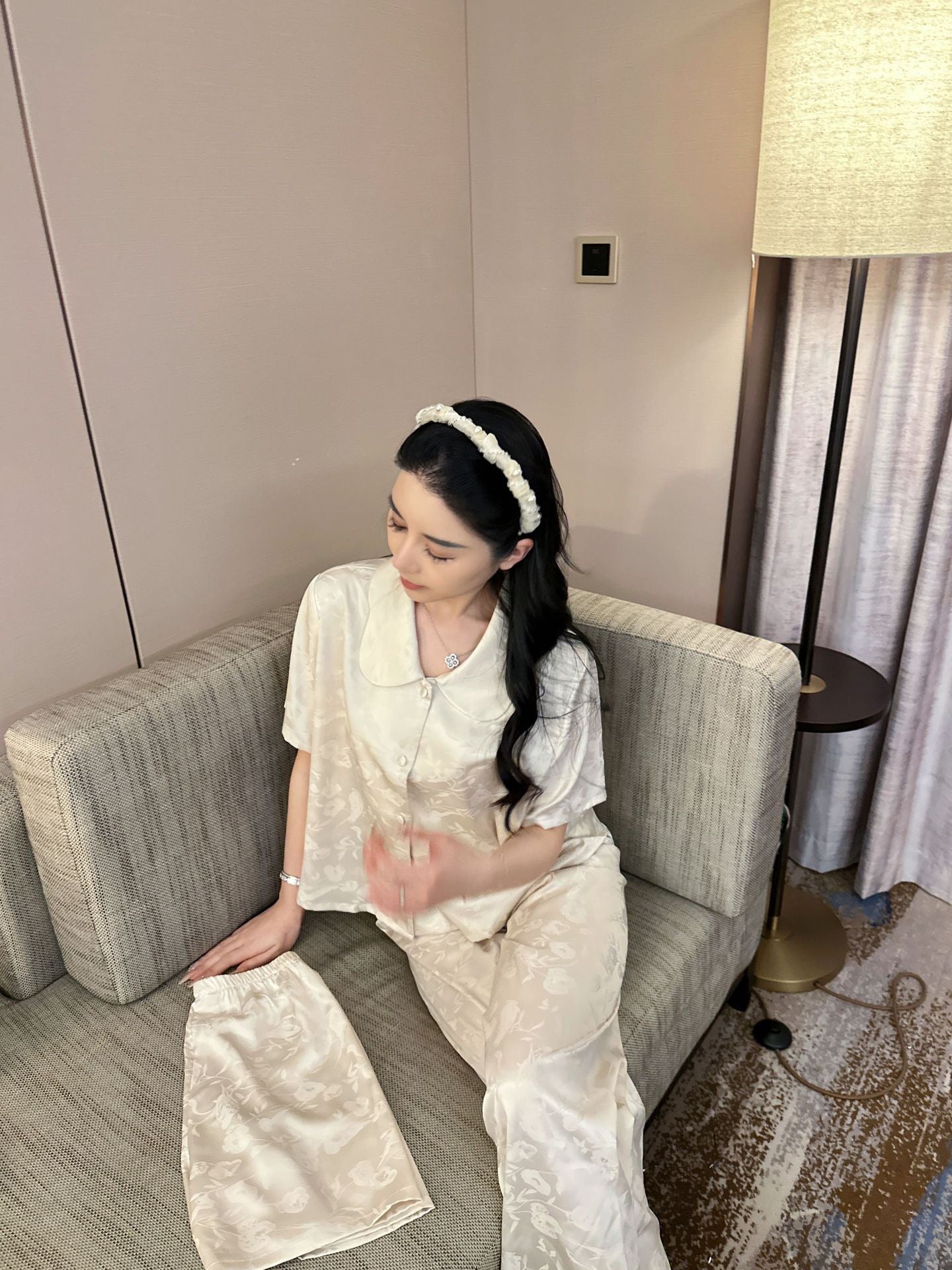 Kelly Designs Clasic Pajama Set  – Short Sleeve & Long/Short Pants 3pcs Set (Instock)