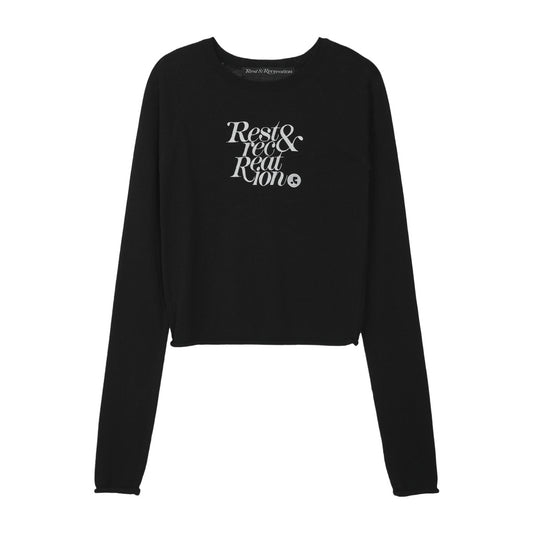 Rest&Recreation RAGLAN LONG SLEEVE KNIT - BK (Preorder)