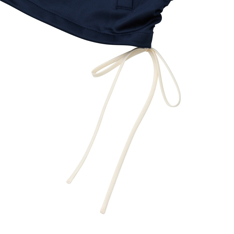 Korean Collection Nerdy 2pcs RIBBON TRACK SHORTS Navy SET (Instock)