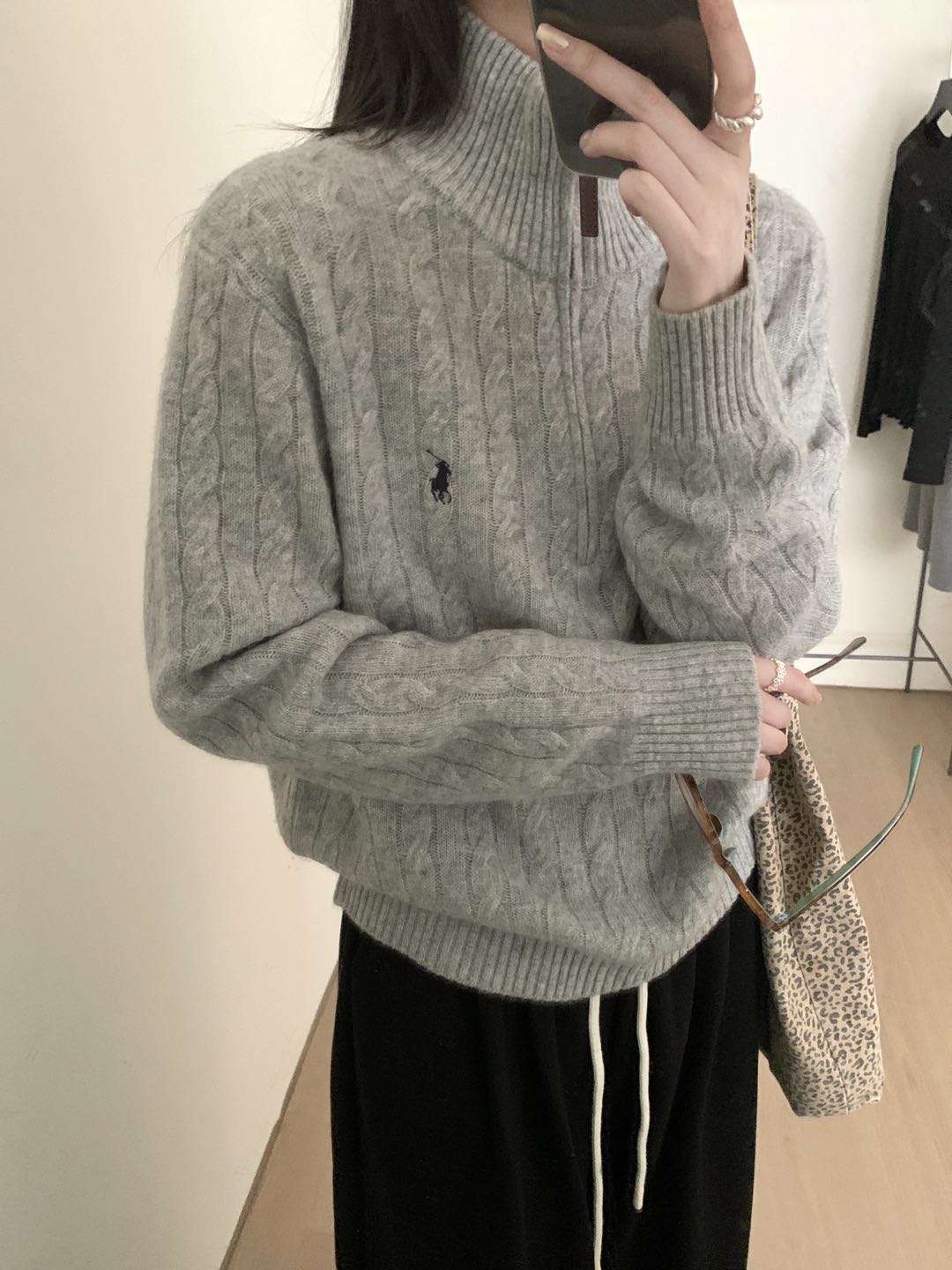 Kelly Designs 100% Wool Half-Zip Cable Knit Sweater – Five Colors (Instock)