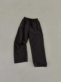 Korean APM Collection Elastic Waist Linen Casual Pants - 2 Colors (Instock)