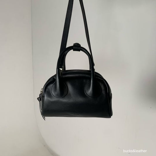 Korean APM Collection BUCKS&LEATHER Black Leather Bag (Preorder)