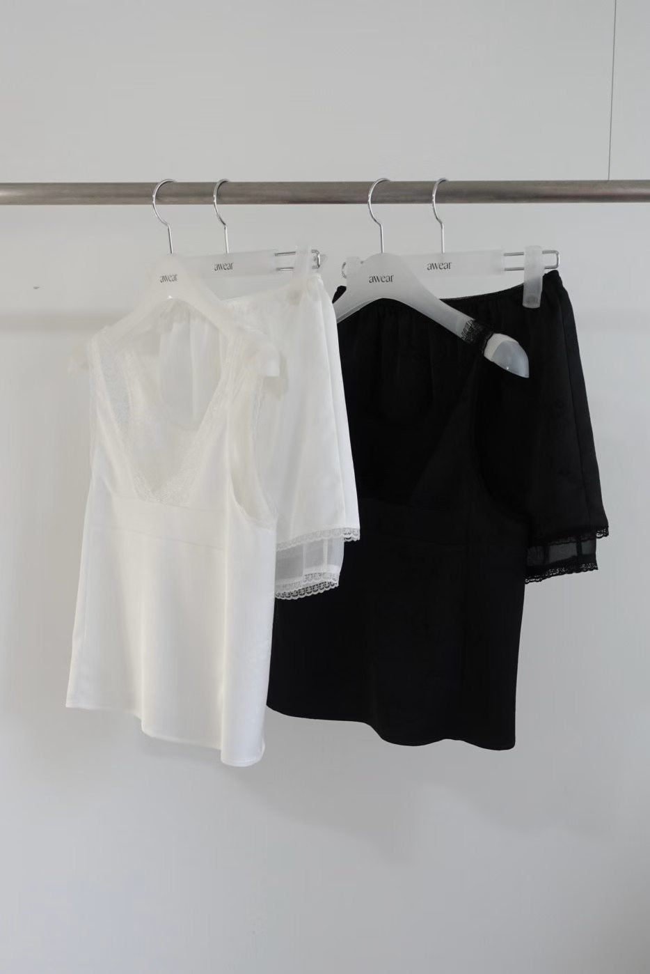 Korean APM Collection Lace Top and Skirt-White (Instock)