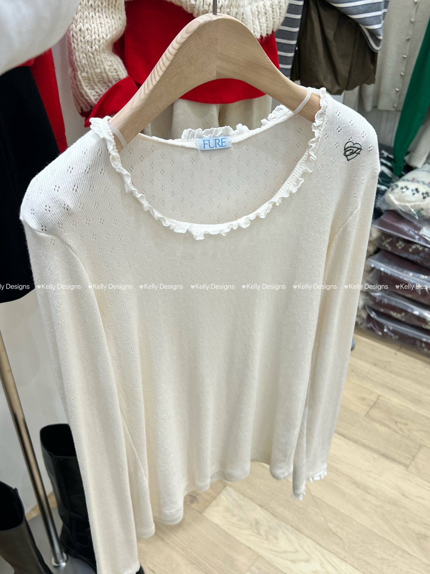 Korean APM Collection U Neck Shirt (Instock)