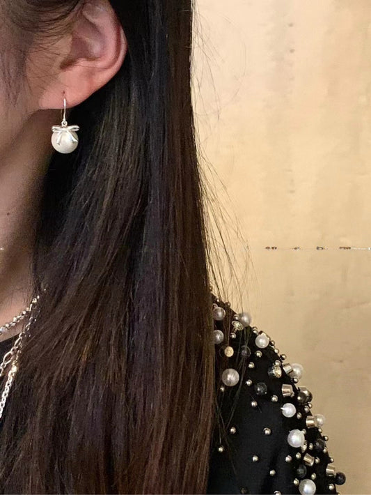 Kelly Designs 925 Silver Elegant Pearl Drop Earrings (Instock)