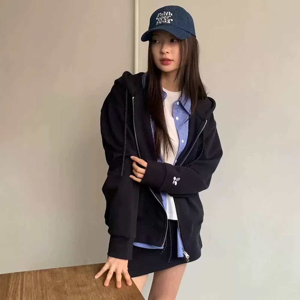 Korean APM Collection Zip Up Jacket-2 Colors (Instock)