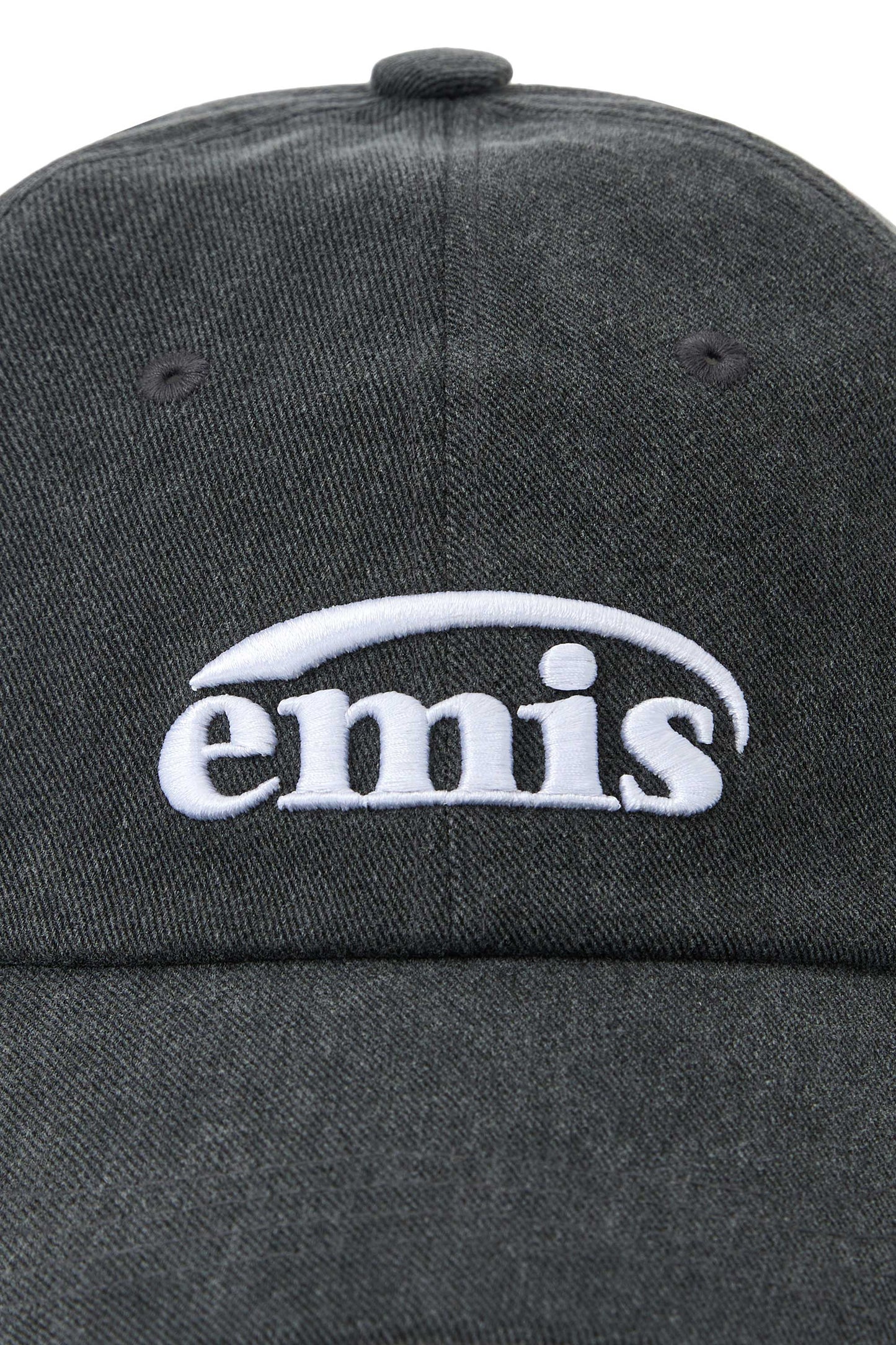 EMIS NEW LOGO PIGMENT BALL CAP-BLACK (Preorder)