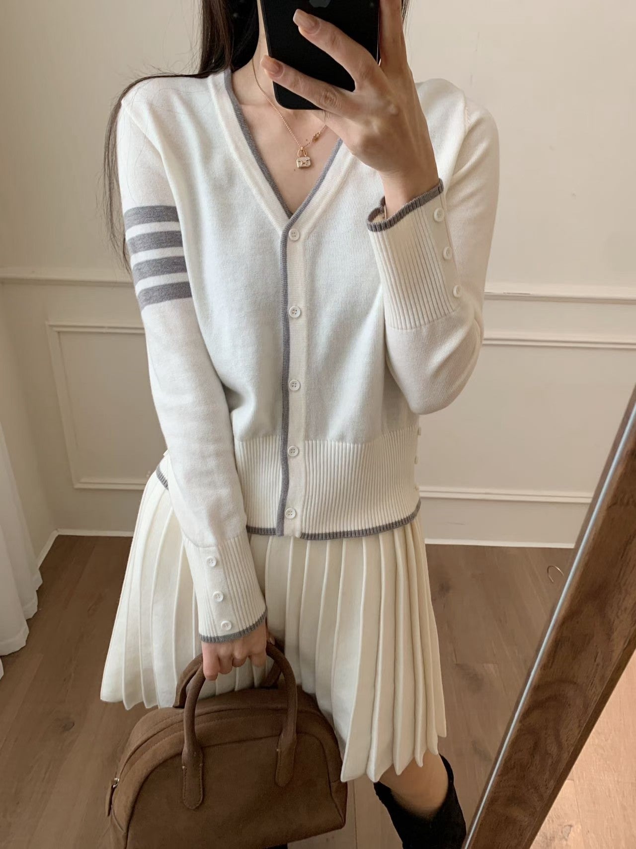 Kelly Designs Knit Cardigan & Skirt Set-3 Colors (Instock)