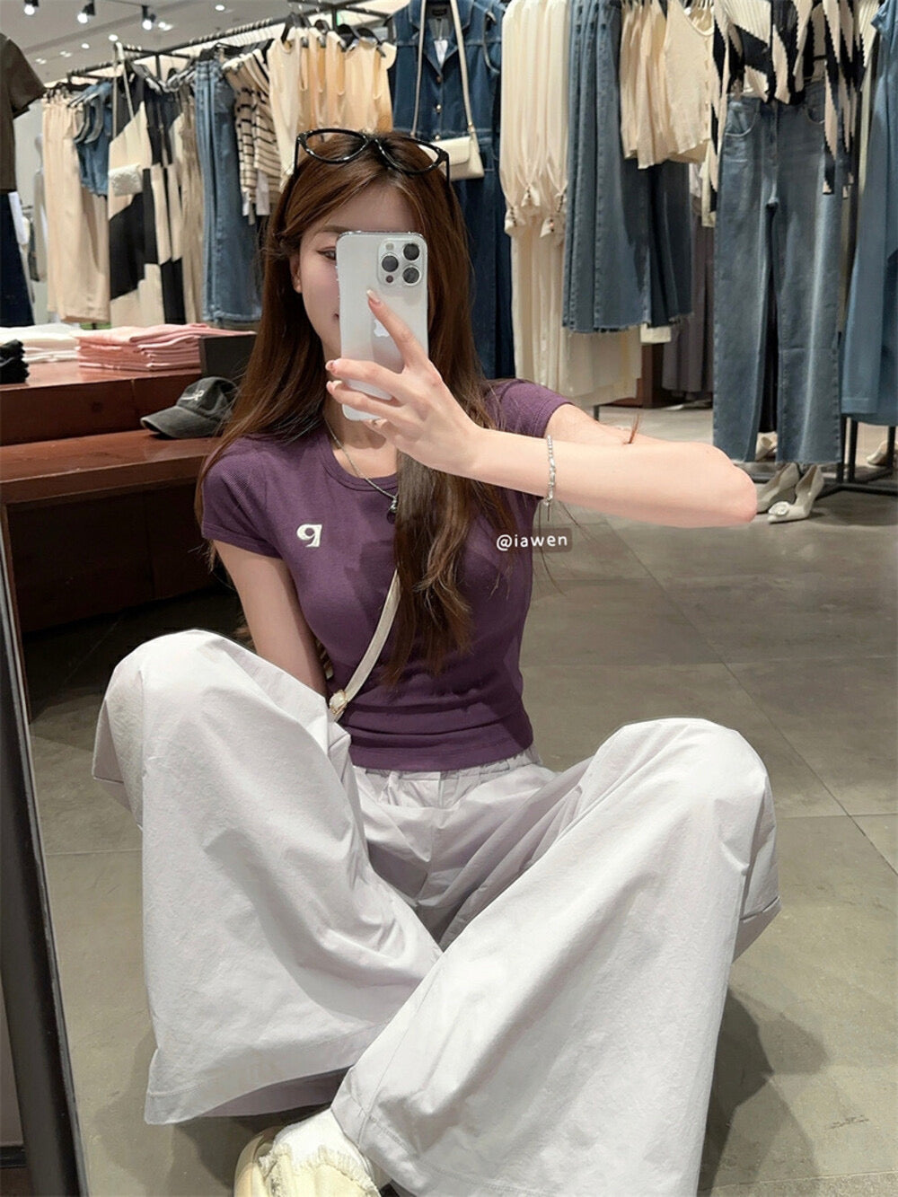 Kelly Designs Purple Tshirt and Pants Set (Instock)