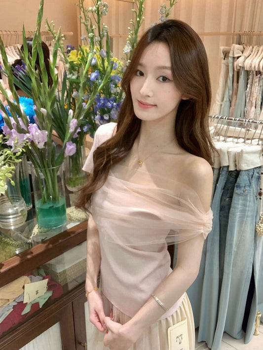 Kelly Designs Romantic Mesh Off-Shoulder Top - 2 Colors (Instock)
