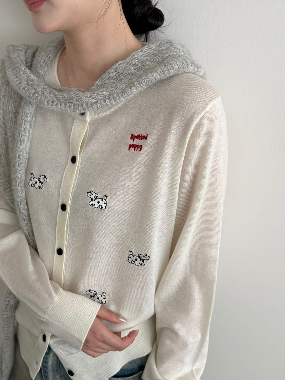 Kelly Designs Fine Wool Embroidered Cardigan - 3 Colors (Instock)