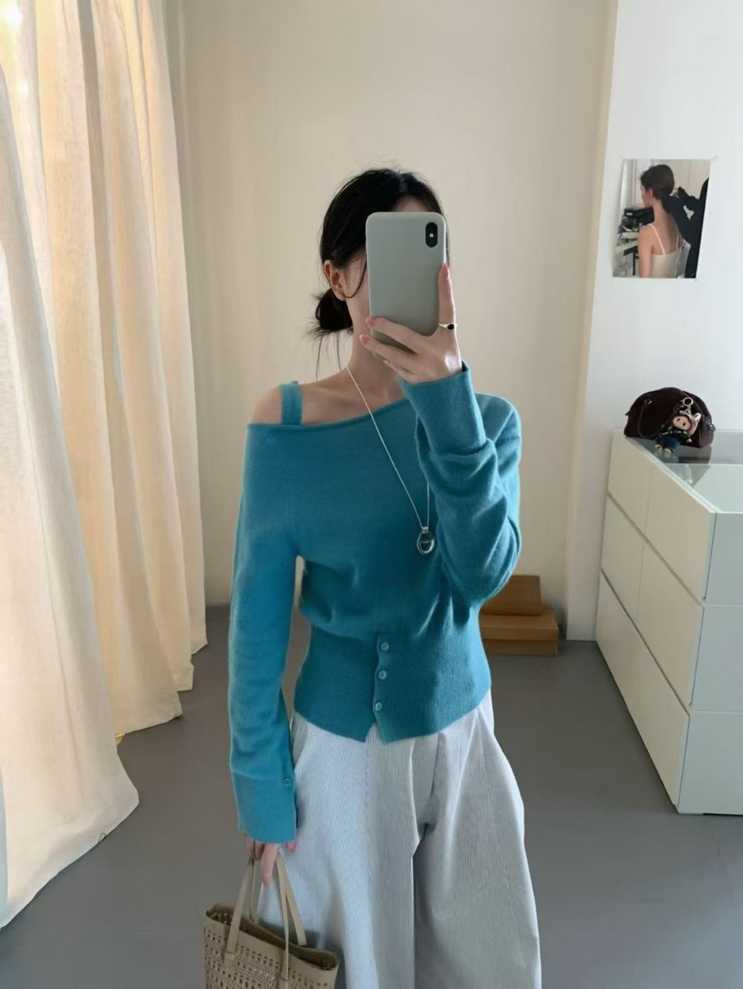 Kelly Designs Off Shoulder Blue Top (Instock)