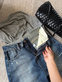 Kelly Designs Vintage Wash Wide Leg Jeans (Instock)