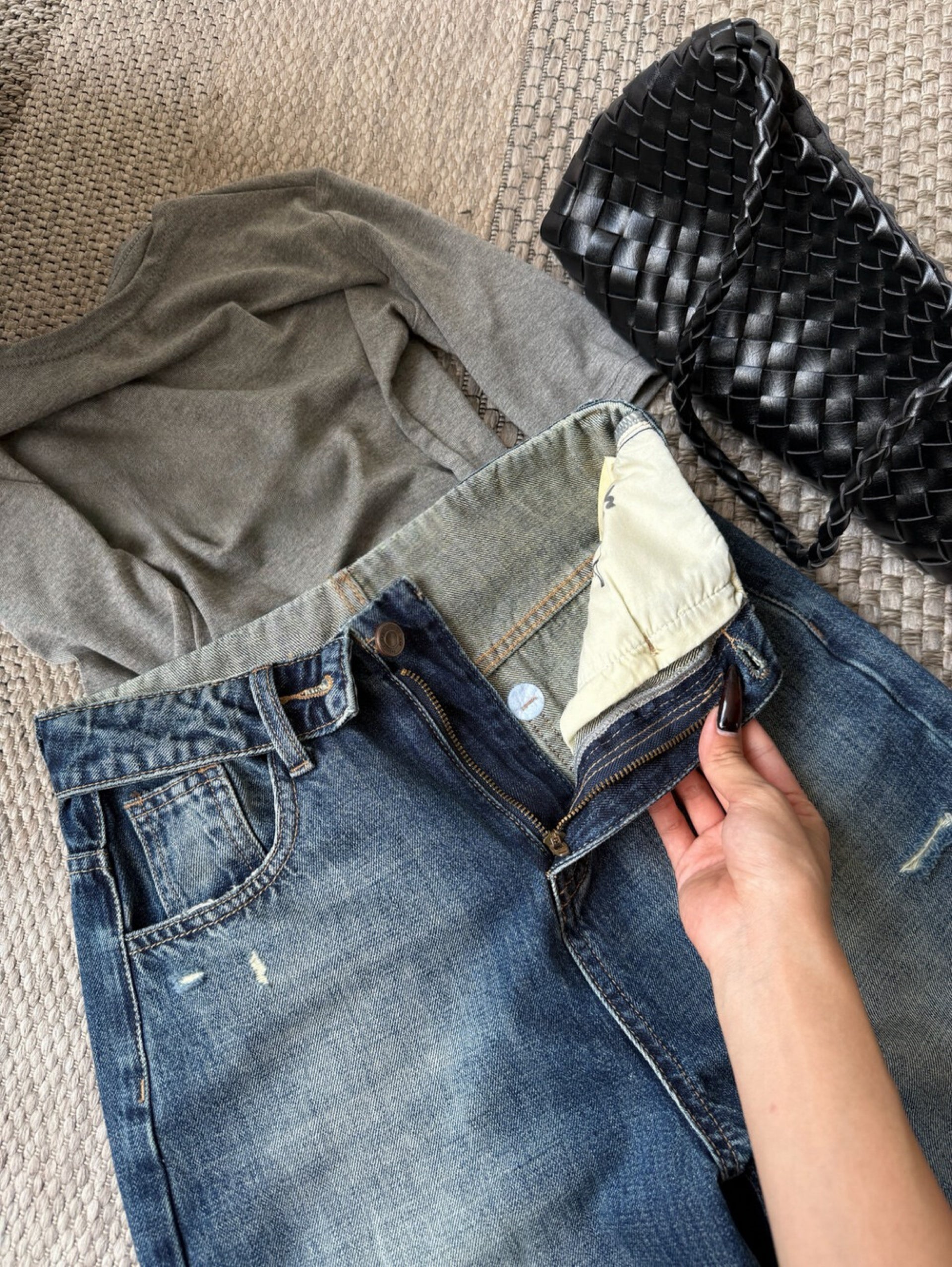 Kelly Designs Vintage Wash Wide Leg Jeans (Instock)