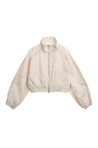 MATIN KIM ROUGH COATING CROP BOMBER IN CREAM (Instock)