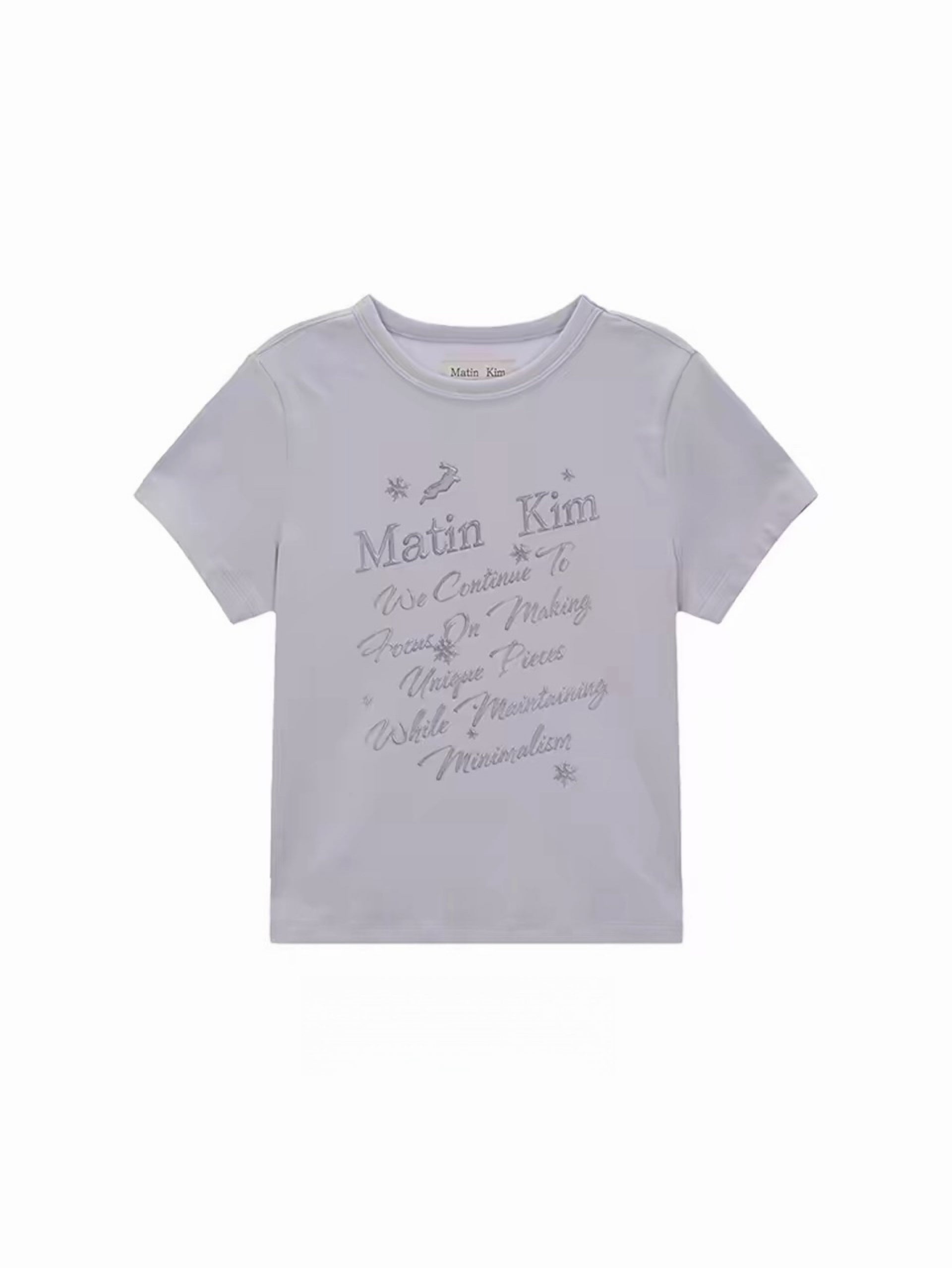 Matin Kim Glow Printing Crop Top - 3 Colors (Instock)