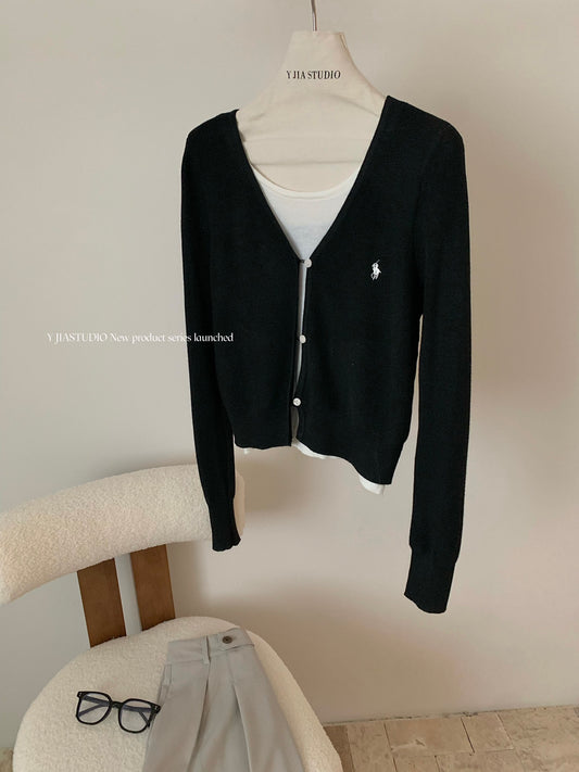 Kelly Designs 2Pc Fake Black Cardigan (Instock)