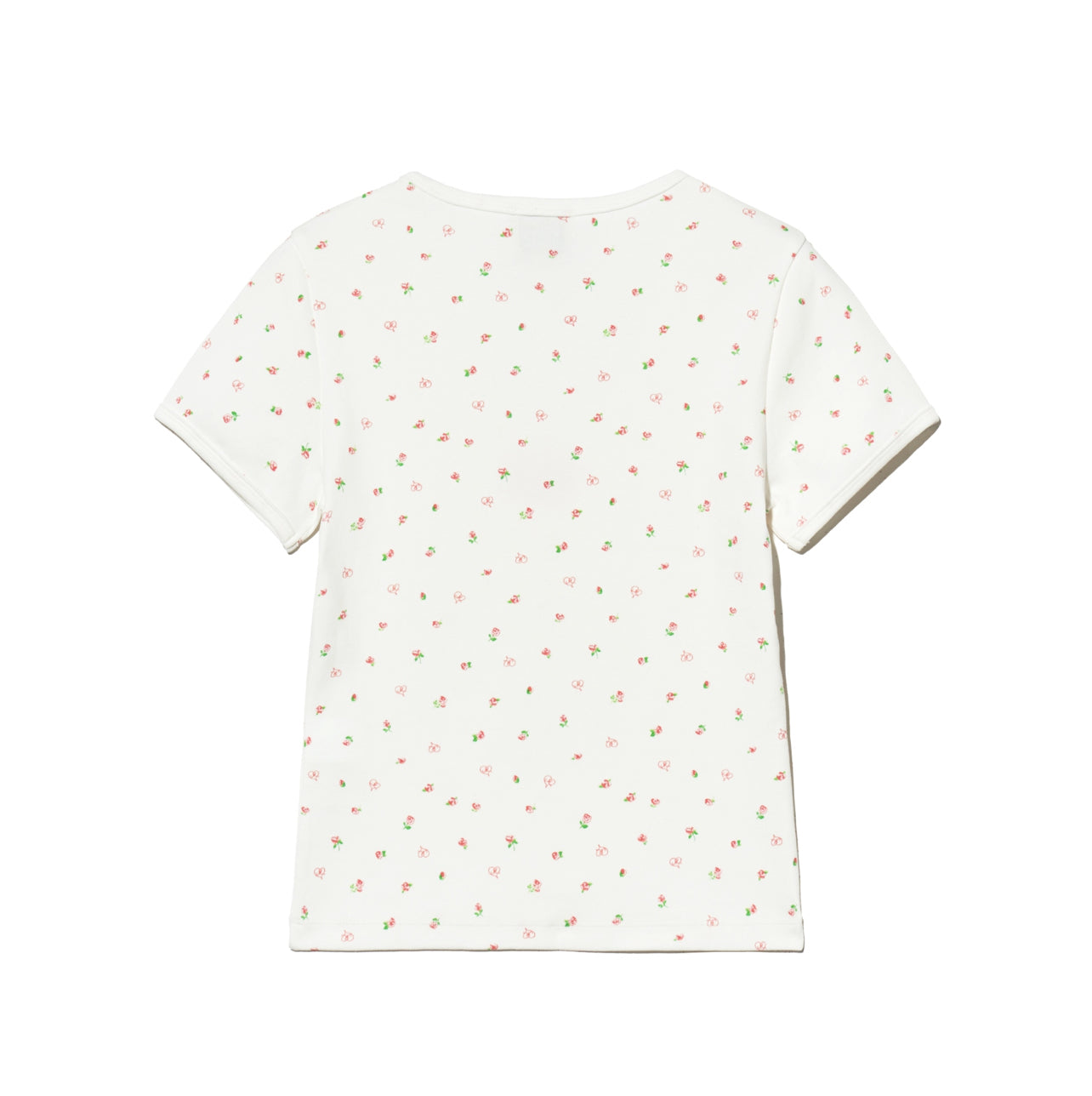 Marithe W Flower Short Sleeves TEE White(Preorder）
