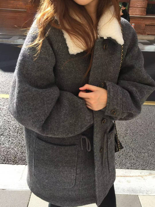 Korean APM Collection Overtake Wool Grey Jacket (Instock)