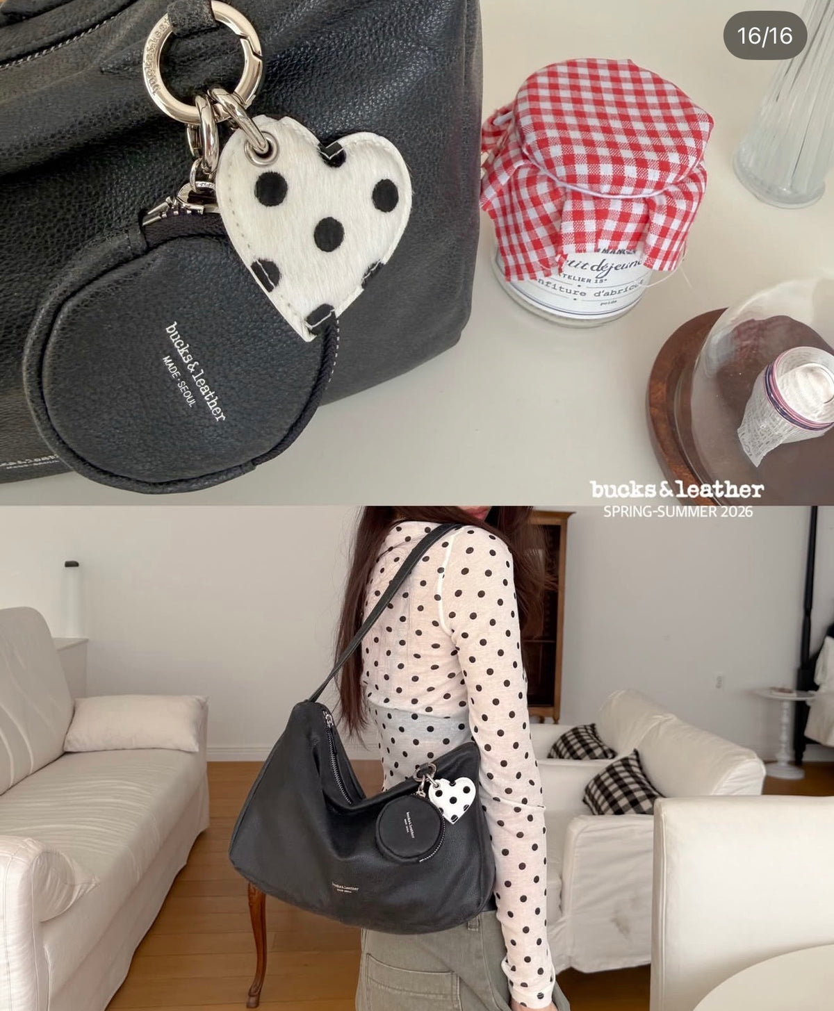 Korean APM Collection BUCKS&LEATHER Leather Bag (Preorder)