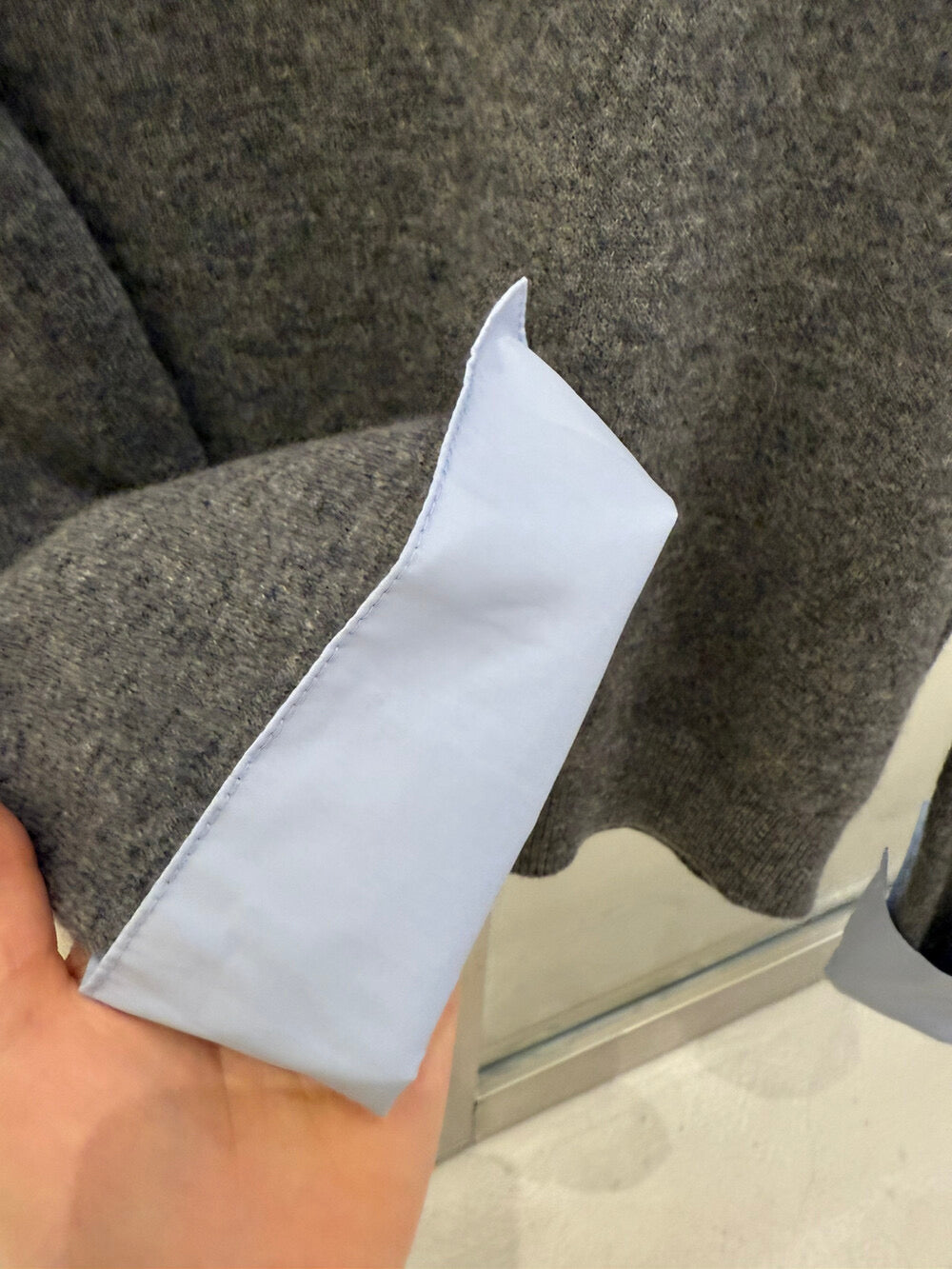 Kelly Designs Puppy Embroidery Wool Layered Fake 2pcs Sweater (Instock)