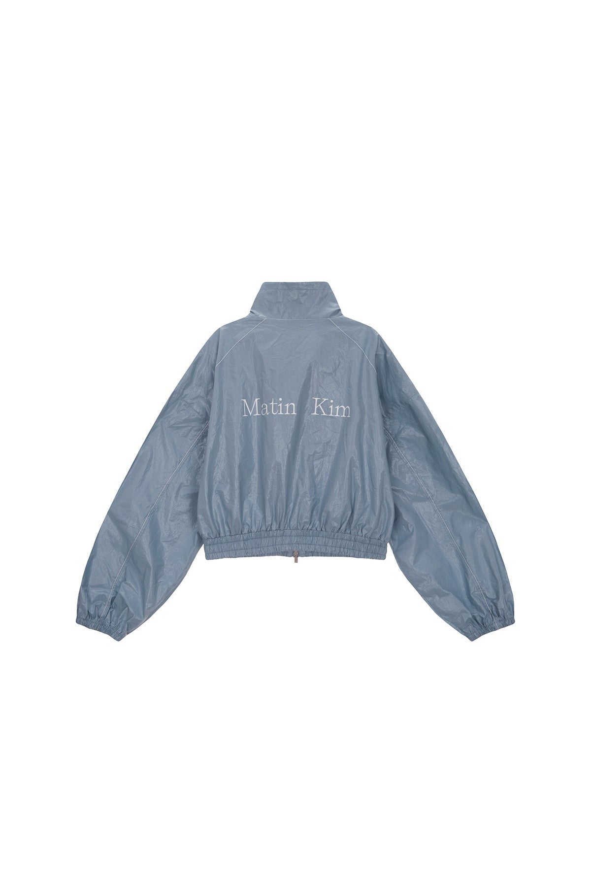 MATIN KIM MATIN COATING CROP BLOUSON IN SKY (Instock)