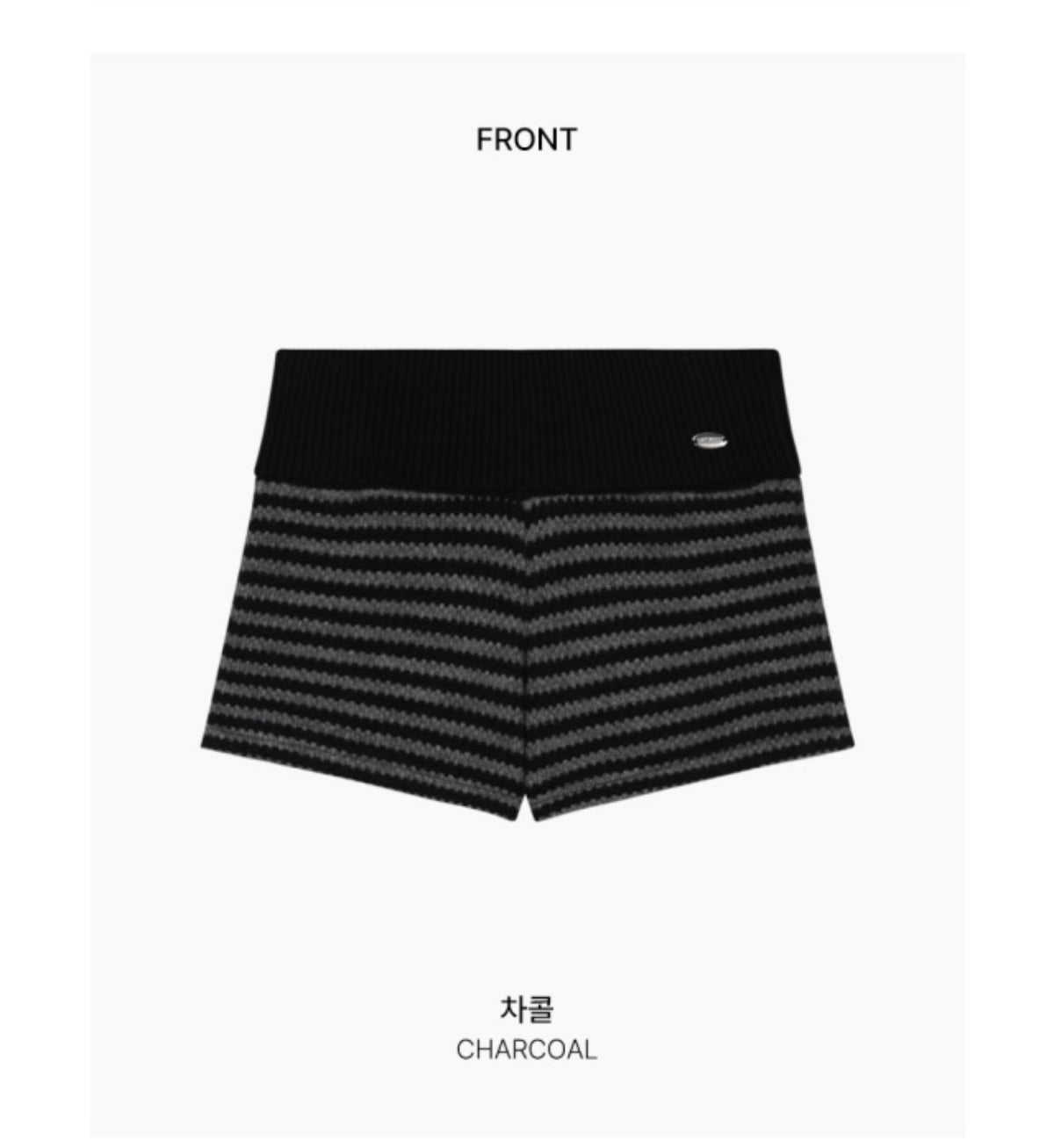 Korean Collection Striped Knit Shorts (Instock)