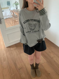 Korean APM Collection Favorite Bread Graphic Long Sleeve Tee (Instock)