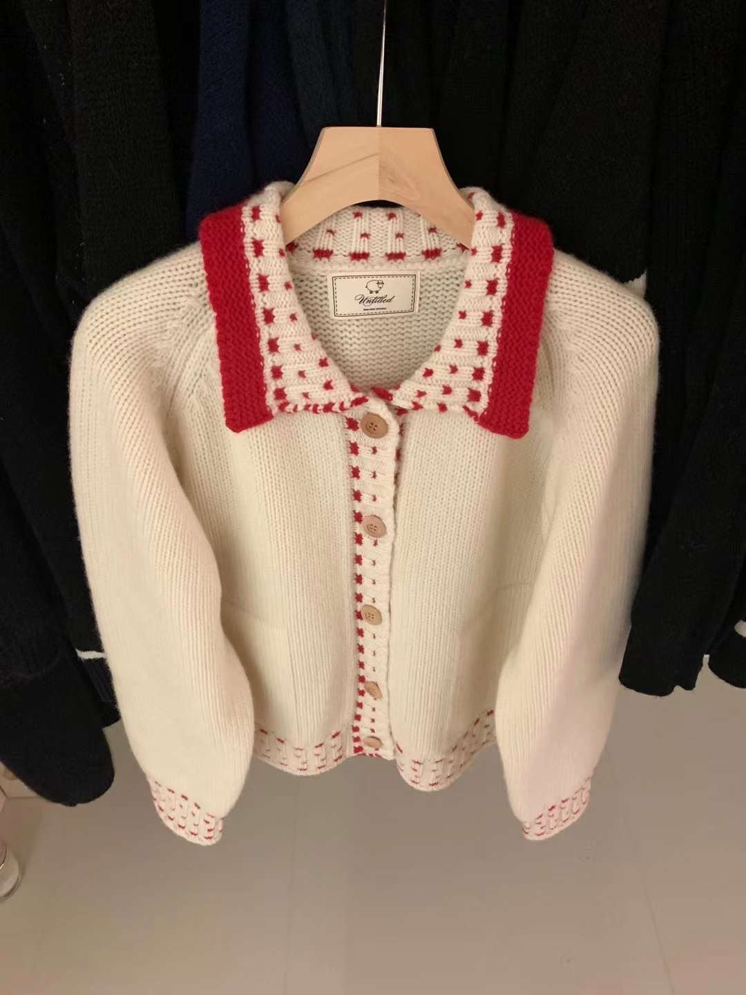 Kelly Designs White Wool Cardigan (Instock)