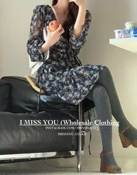 Korean APM Collection I Miss You Black Dress (Instock)