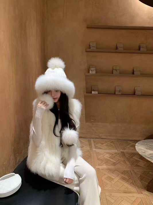 Kelly Designs Three Colors Premium Mink Knit Cap (Instock)