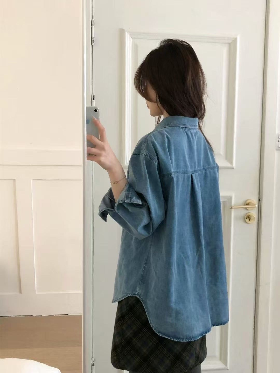 Kelly Designs Oversized Denim Shirt Jacket (Instock)