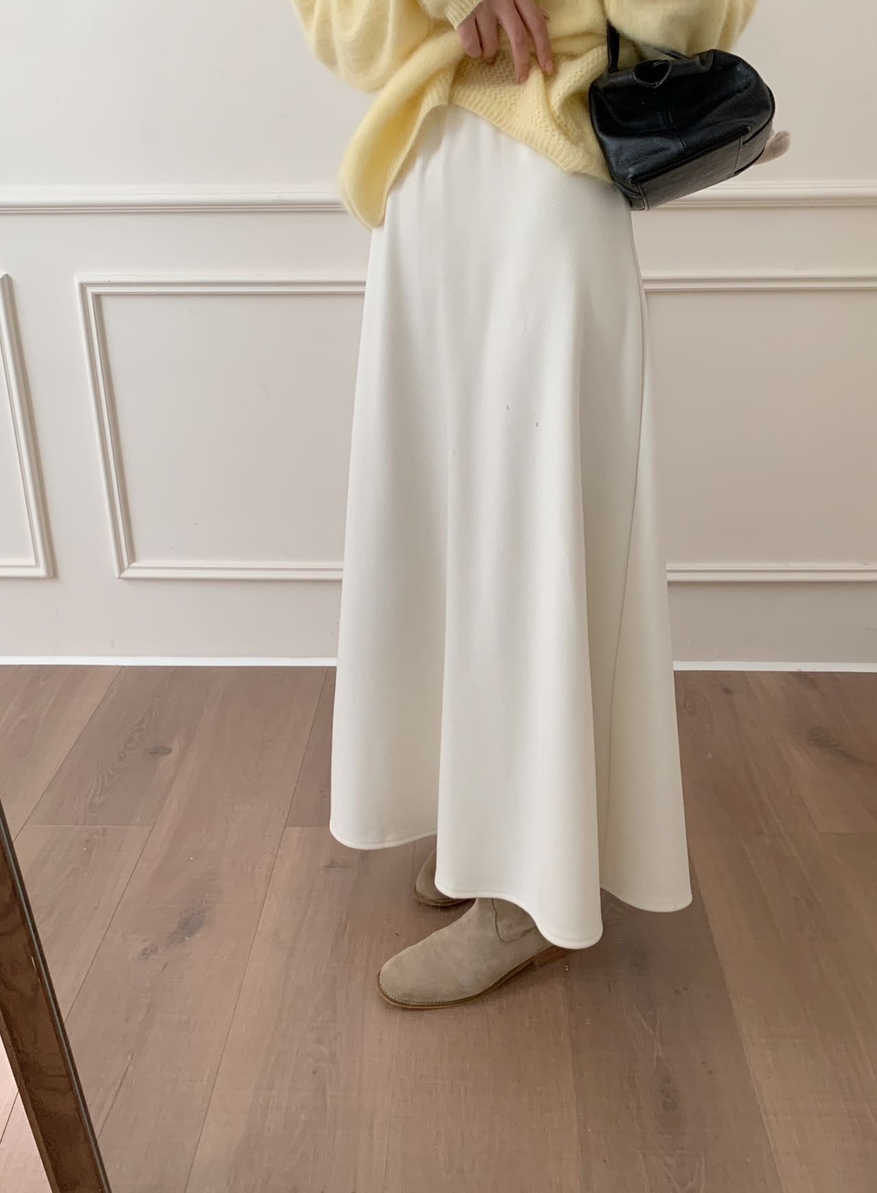 Kelly Designs Cashmere Blend Flared 3 Colors Skirt (Instock)