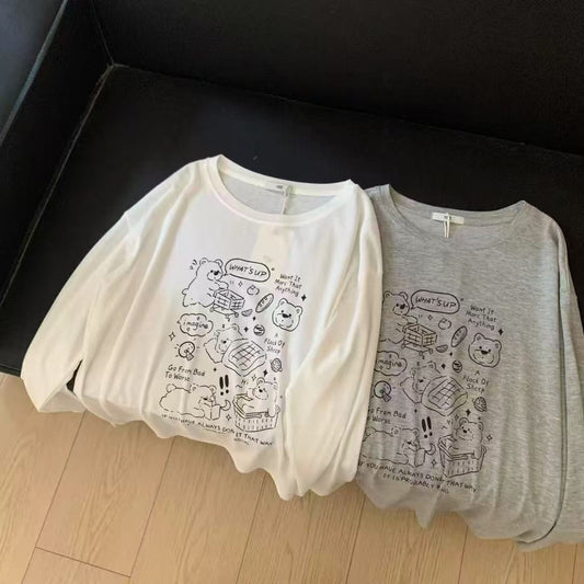 Kelly Designs Casual Graphic Sun Shirt – Two Colors Long Sleeve (Instock)