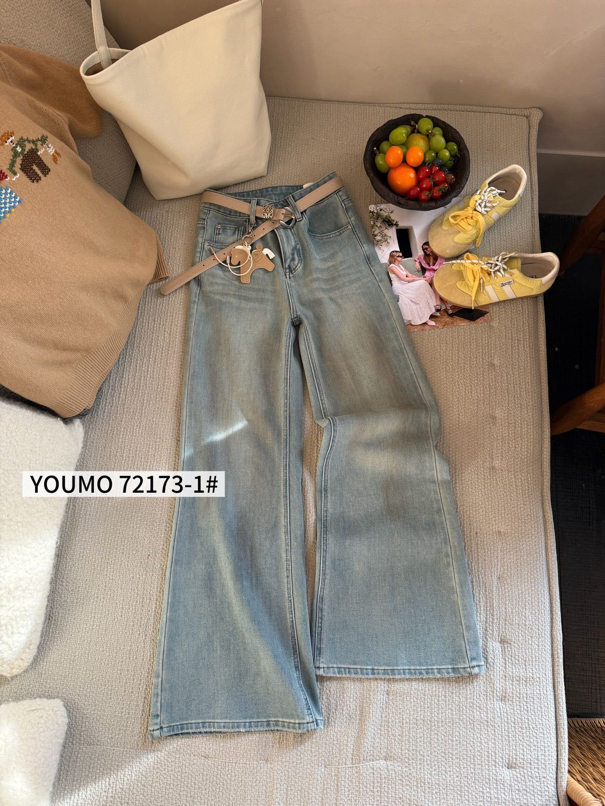 Kelly Designs Four Season Flare Jeans- With Horse Belt (Instock)