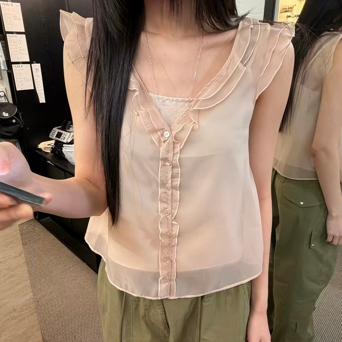 Korean APM Collection Floras Blouse Set - 2 Colors (Instock)