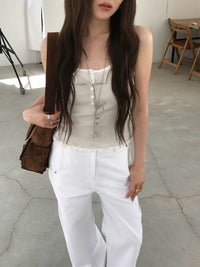 Korean APM Collection U Neck Cami Top-4 Colors (Instock)